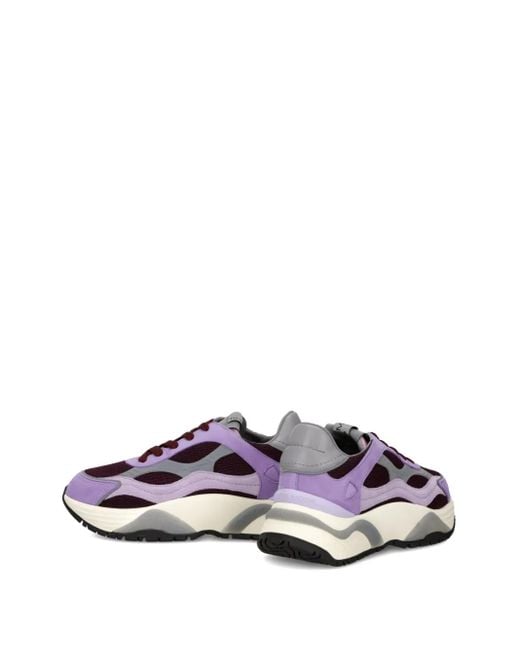 Philippe Model Purple Mesh-Panelled Sneakers