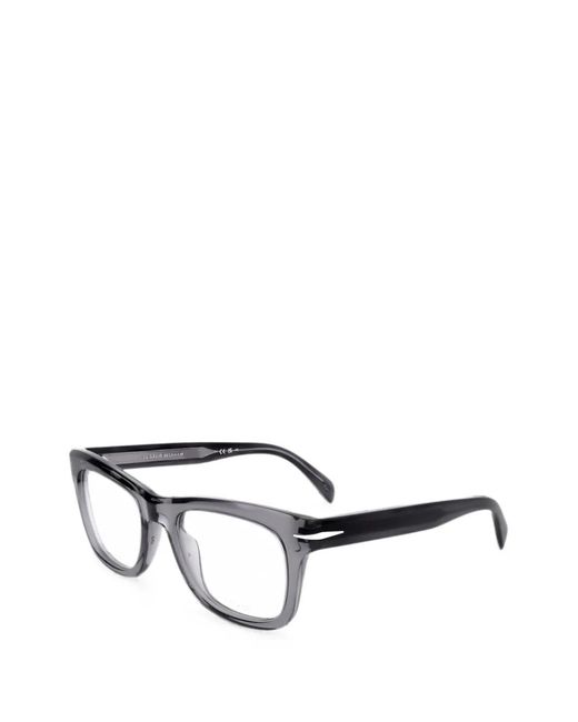 David Beckham White Square-Frame Glasses for men