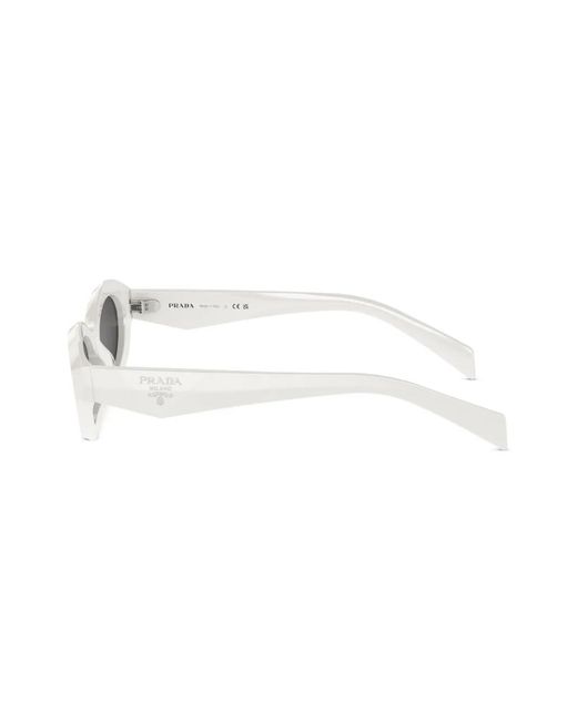 Prada White Cat-Eye Frame Sunglasses