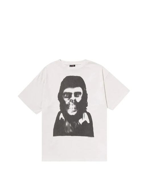 A Bathing Ape White X Saint Mxxxxxx Crew-Neck T-Shirt for men