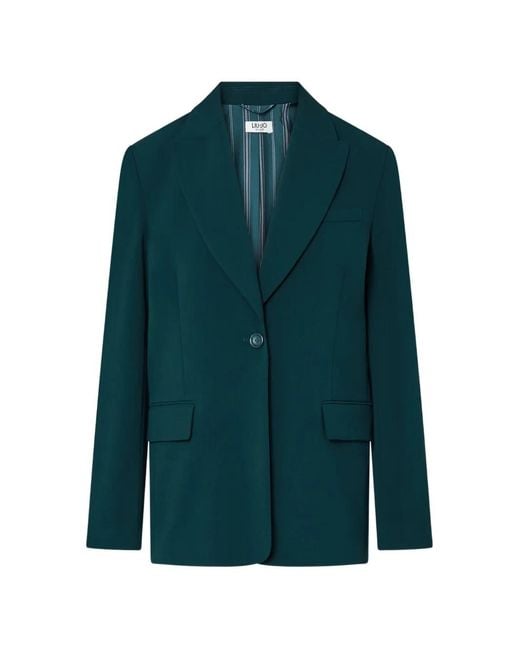Liu Jo Flanellen Blazer in het Green