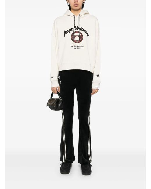 A Bathing Ape Natural Logo-Patch Sweater