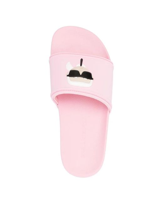 Karl Lagerfeld Pink Kondo Ii Ikon Slides