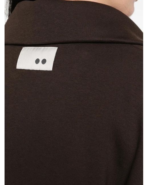 THE M.. Brown Hofu Half-Zip Sweatshirt