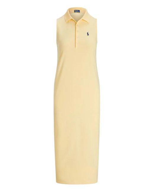 Polo Ralph Lauren Metallic Cotton Polo Dress