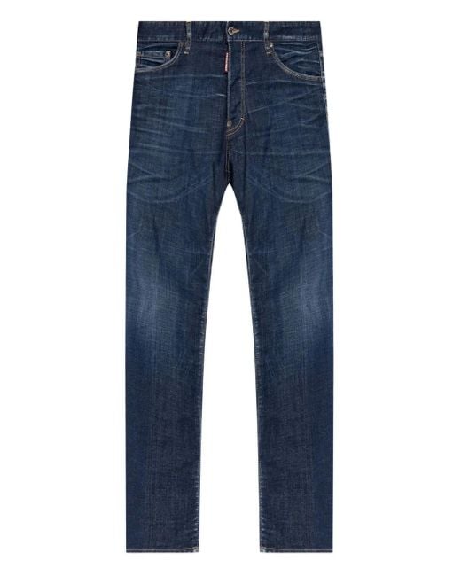 DSquared² Blue Pants 5 Pockets for men