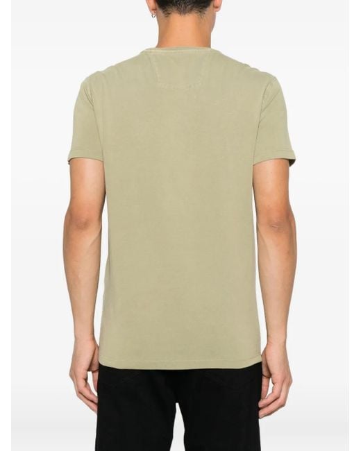 John Varvatos Green Floral-Graphic T-Shirt for men