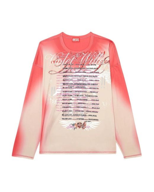 DIESEL Remaster Capsule T-olavi-bb Tシャツ Pink