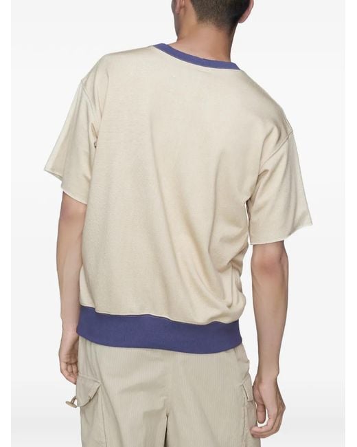 Maison Margiela White Cotton Varsity T-Shirt for men
