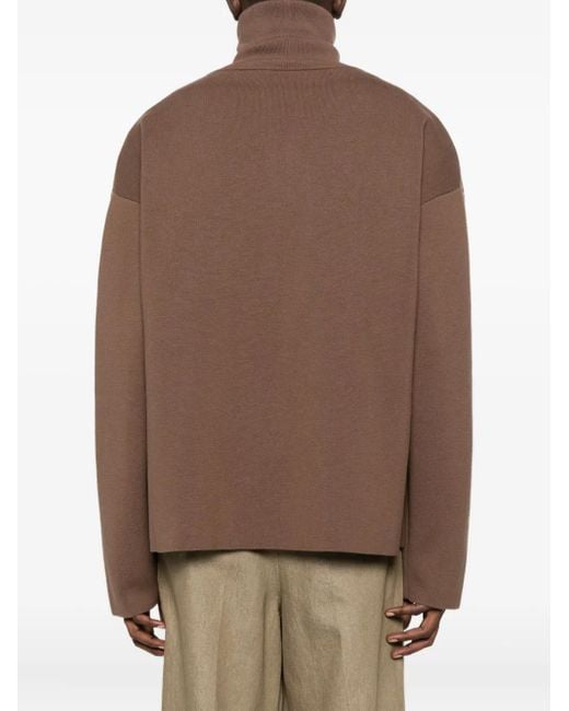 Etudes Studio ジップアップ スウェットシャツ Brown