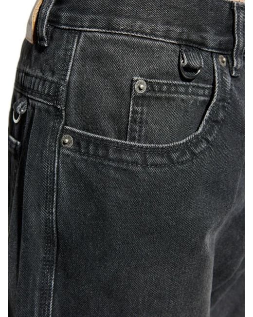 Isabel Marant Black Buttoned Denim Jeans for men