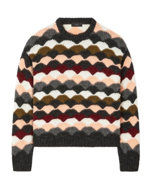 Alanui Sweater Met Strepen in het Black