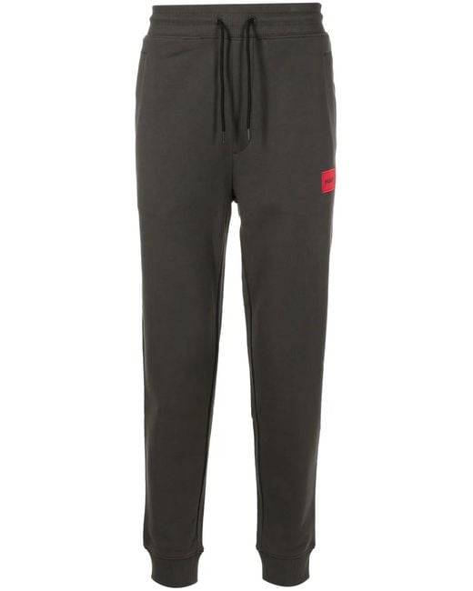Pantalon De Jogging À Logo Appliqué HUGO pour homme en coloris Gray