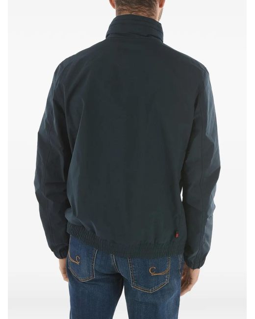 Woolrich Gray Logo-Patch Zip-Up Jacket for men