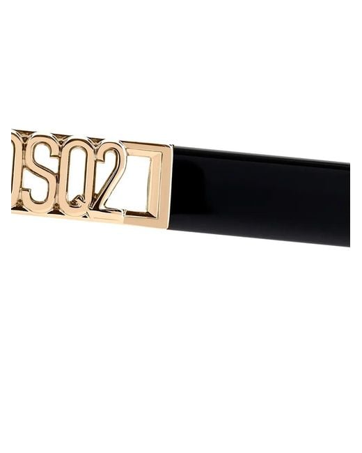 DSquared² Gray Logo-Plaque Geometric Sunglasses for men