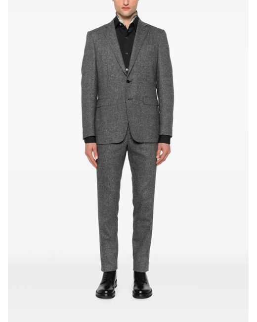 Canali Gray Wool Suit for men