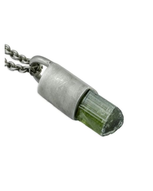 Parts Of 4 Green Sterling Talisman Tourmaline Necklace