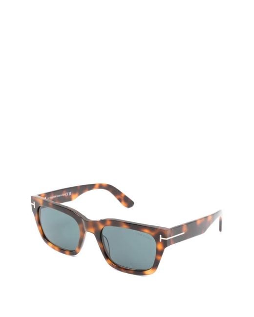 Tom Ford Blue Andy Rectangle-Frame Sunglasses