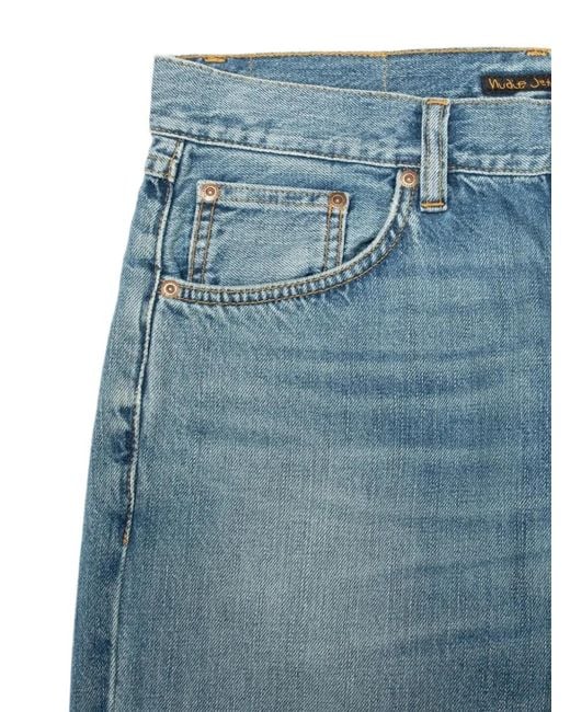 Nudie Jeans Blue Gritty Jackson Straight-Leg Jeans for men