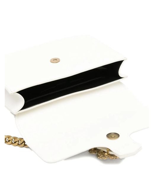 Just Cavalli Metallic Snake-Detail Shoulder Bag
