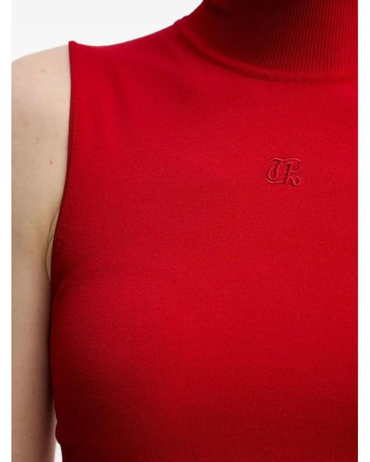 The Kooples ハイネック ノースリーブトップ Red
