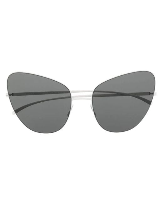 Mykita Gray Oval-Frame Sunglasses