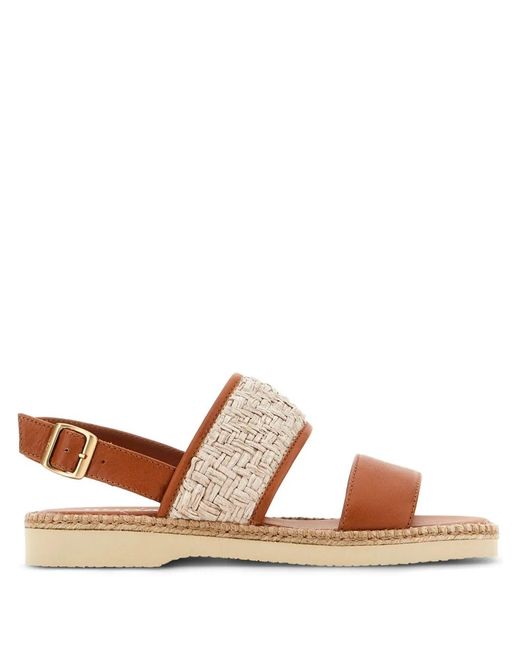Hogan Brown Gewebte Sandalen
