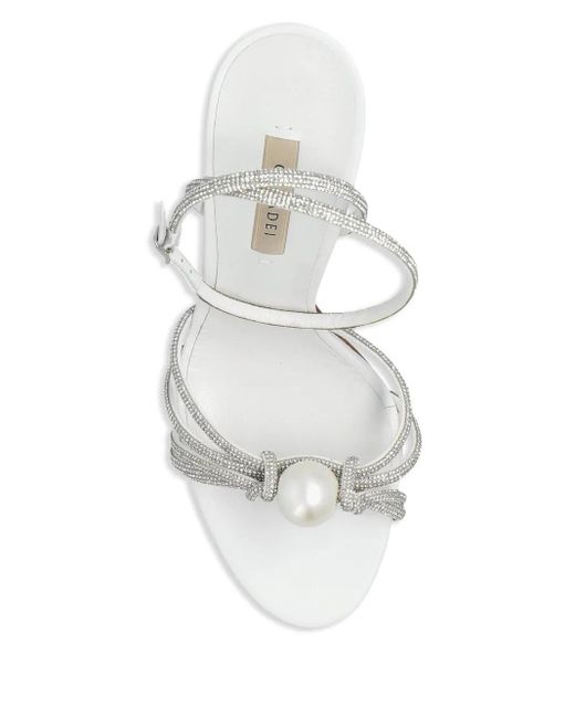 Casadei White Blade C+C Sandalen 100mm