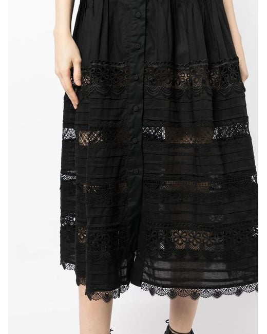 Waimari Black Camila Midi Dress