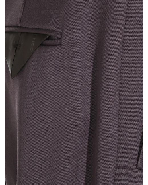 The Attico Blue Tailored Pleated Pants