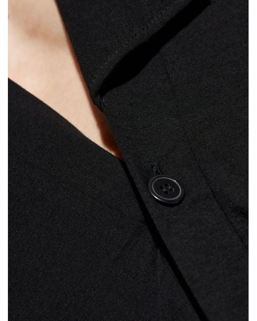 Camicia Con Colletto Asimmetrico di Yohji Yamamoto in Blue da Uomo