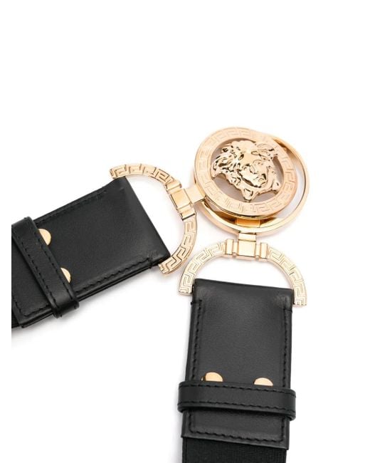 Versace Black Medusa '95 Leather Belt