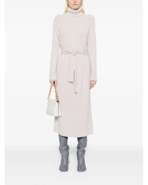 N.Peal Cashmere White Longline Dress