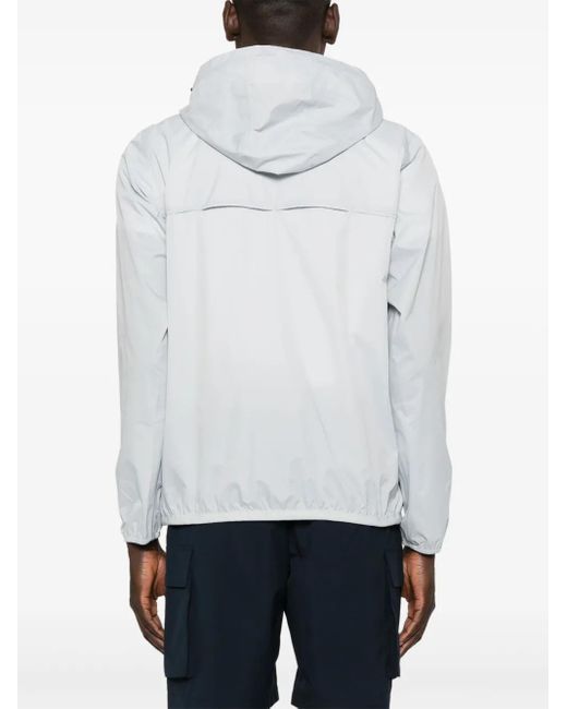 K-Way White Le Vrai 3.0 Claude Ripstop Windbreaker