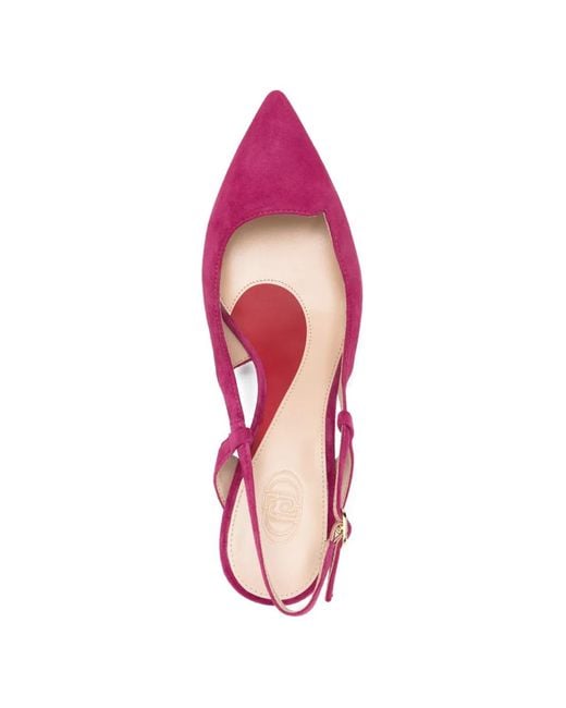 Liu Jo Pink Suede Slingback Pumps