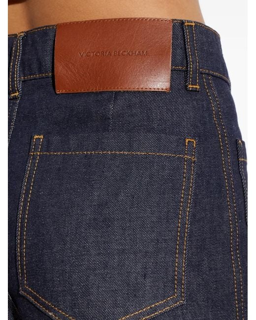 Victoria Beckham Blue Alina Jean Flared-Leg Jeans