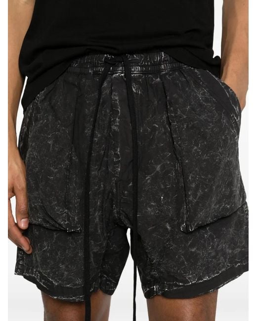 Thom Krom Black Drawstring Shorts for men