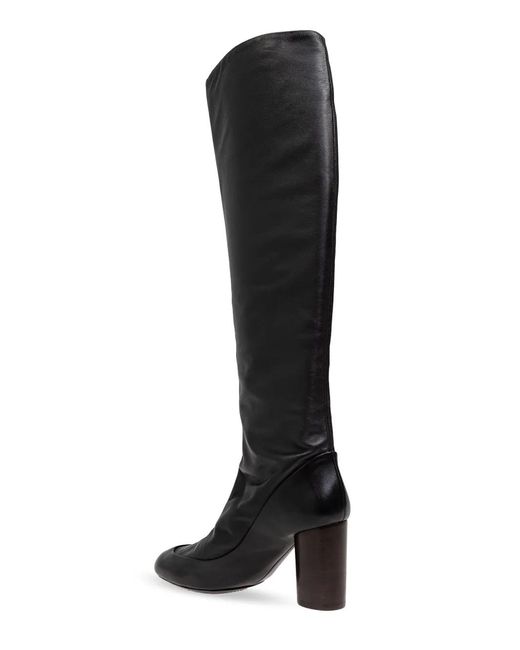 Lemaire Black Leather Boots ‘Glove’