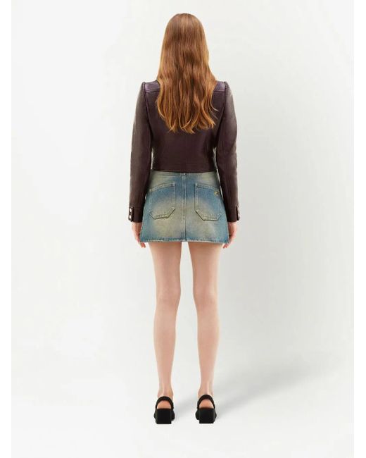 Courreges Brown Chest Logo-patch Shirt Jacket