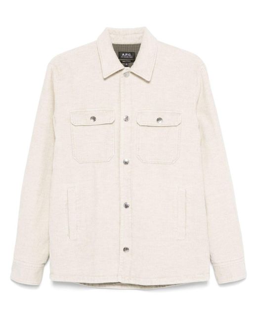 A.P.C. Natural Alex Shirt Jacket for men