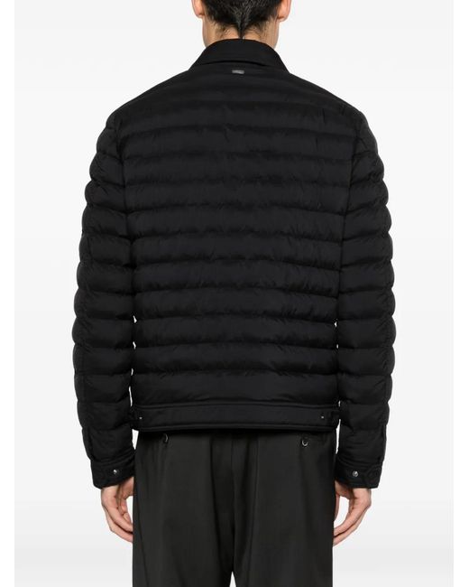 Herno Black Quilted Padded Jacket for men