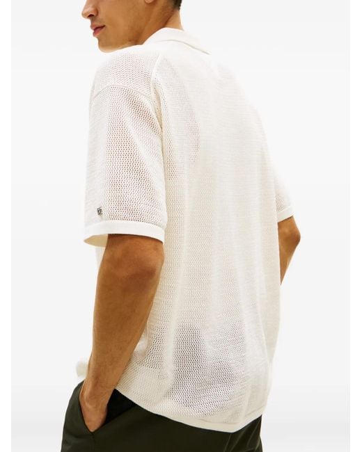 Tommy Hilfiger White Chemise New York À Manches Courtes for men