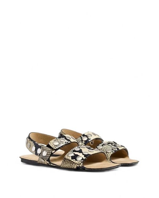 Khaite White Boden Sandals