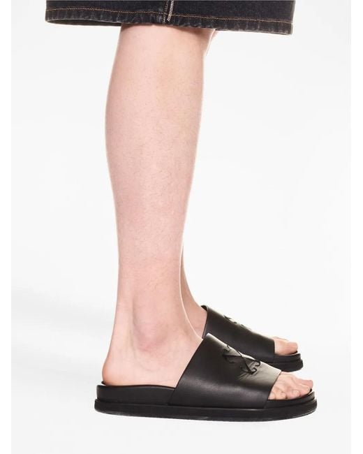 Off-White c/o Virgil Abloh Black Off- Pool Time Slide for men