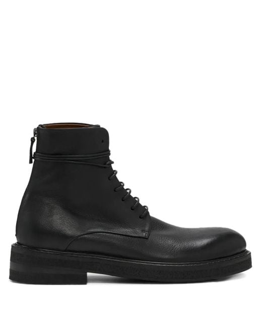Marsèll Black Parrucca Combat Boots for men