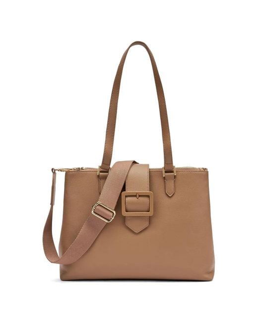 Frau Natural Sac Cabas À Détail De Boucle Et Fini Grainé