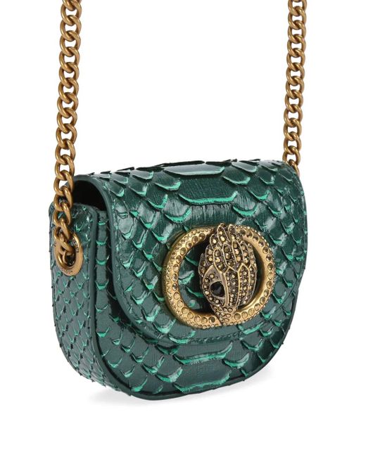 Kurt Geiger Green Mini Chelsea Eagle-embellioshment Cross Body Bag