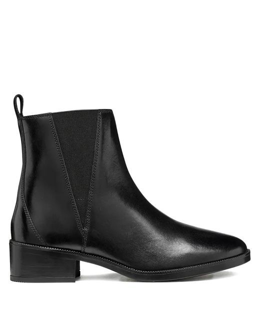 Geox Black 45Mm Camexia Elasticated Chelsea Boots