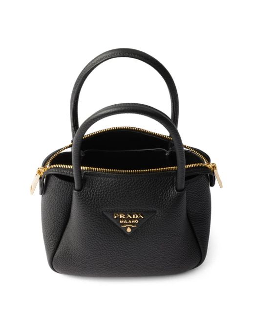 Prada レザーハンドバッグ Black