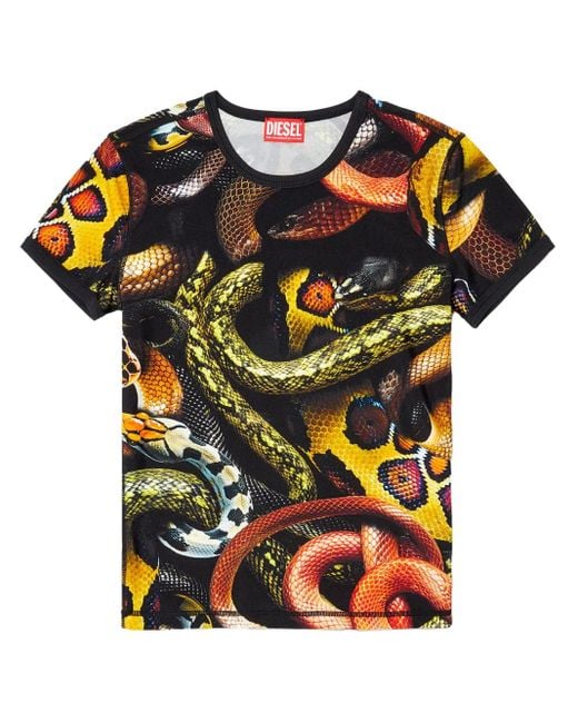 DIESEL New Year Of The Snake Capsule Tシャツ Black